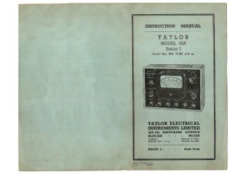 Taylor_Windsor-85A ;Series 1 serials 27501 upwards-1945.Meter preview